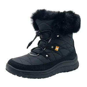 YL529 High Quality Warm Fashion Outdoor Black Ladies Women’s Winter Snow Boots with Fur
