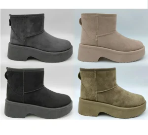 YL608 Customized Faux Fur Indoor Thermal Warm Soft Winter Shoes Women’s Ankle Snow Boots for Ladies