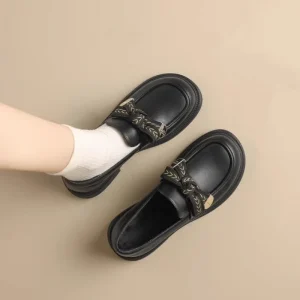 YSJ Y0 Leather Shoe Manufacturer Women Shoe Girl Designer Shoe Women Casual Shoe Women Formal Boat Shoe Leather Dress Shoe