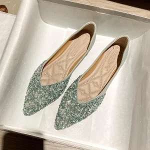 YSJ Y0 Women Office Shoe Women Dress Shoe Women’s Shoe Flat Ballerina Shoe Casual Shoe Ladies Formal Shoe School Girl Shoe