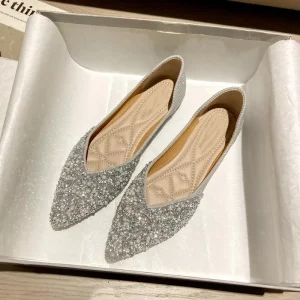 YSJ Y0 Women’s Shoe Flat Ballet Shoe Girl School Shoe Women’s Casual Shoe Business Formal Ladies Shoe Luxury Dress Shoe