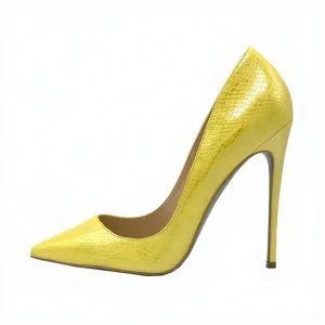Yellow Summer Thin Heels Women’s Fashion Fancy Luxury Mary Jane Pumps Super High Party Wedding Stiletto Shoes Sexy