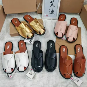 ZA2026 New Style Flat Shoes European style Half Slippers Women’s Outerwear Cover up Sandals Available