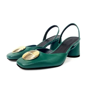ZAZB New Women’s High Heel Sandals Wedding Dress Open Heel Shoes Women’s Thick Heel Shoes