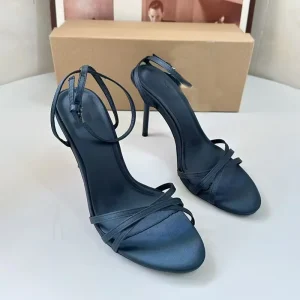 Za Women’s Shoes With Round Toes Elegant Heels High Fashionable Casual Banquet Work Slim Heels Women’s Sandals
