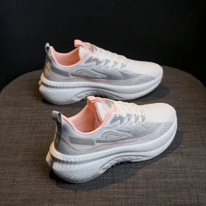 women’s fashion heightening sneakers platform shoes lace up comfortable walking shoes