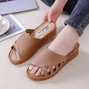 women’s sandals fashionable low heel thick sole outdoor jacket foot slippers casual flat women’s shoes